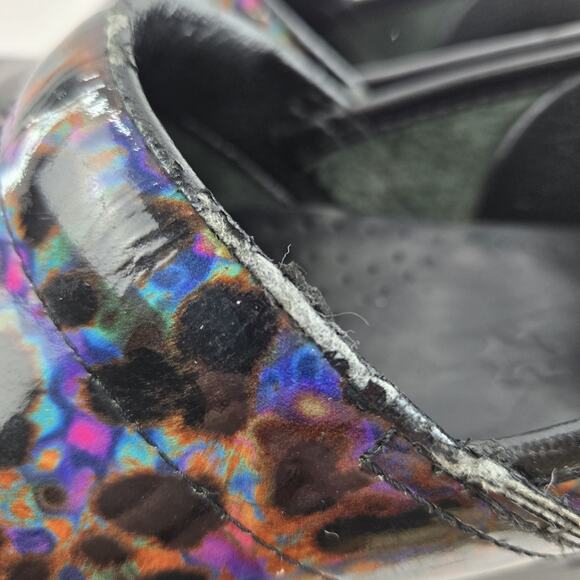 Dansko Clogs Womens 9.5 10 (40) Multi Colored Leopard Comfort Casual Flawed - Picture 7 of 15